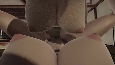 Shemale blonde x Emo Girl hentai 3d