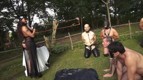 Piss Drinking Male Sex Slaves Whipping by Mistress