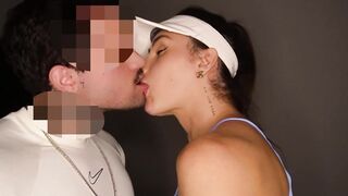 A fit individual trainer to work out at home.