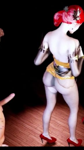 Red hair cheating wife and the solider - 3d hentai uncensored V444   Clip 2