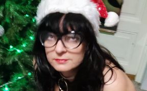 Saggy Tit MILF Gets a Christmas Present