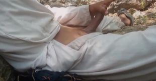 Indian boy enjoying fist