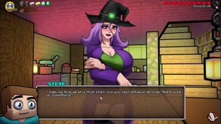 Hornycraft Milf Witch Milking big penis and Sperms Collecting