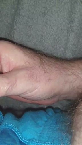 Hairy Ginger Daddy Bear Wanking in my Blue Dad Briefs   Clip 2