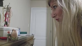 MizzErotique step Sons bully is a tiny man giantess