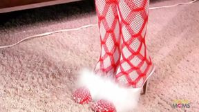 Sleazy Santa Screwed Two Sloppy Sluts with a Meat-Pumping Orgy