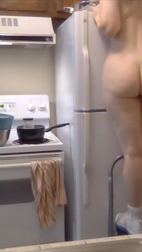 Iconic moment from &quot;Phat Ass Baker Makes Vegan Thumbprint Cookies! Naked in the Kitchen Episode 31&quot;