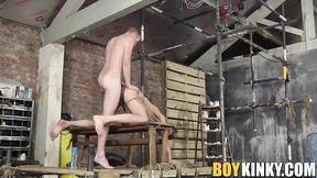 ”BDSM twink drilled rough in his tigh butthole & throat”