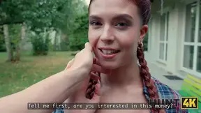 HUNT4K. Redhead babe showed her pussy and then this happened...