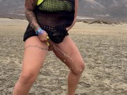 Pissing On The Beach😏🥵