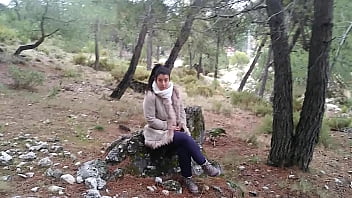 Stranger blowjob outdoors and cum in mouth in the house