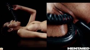 Quadruple Anal Colombian Destroyed by Aliens and filled up - She Squirts