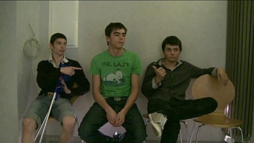 Fetish medical examination and dilatory games with three hot twinks