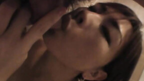 ”Japanese hot girl with natural tits receives warn mouth creampie”