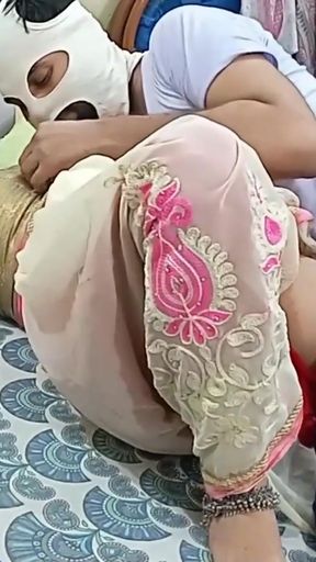 My stepMom wear saree petticoat slipped, Ready for Function Horny stepson fuck desi Hindi audio   Clip 2