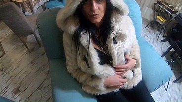 MilfyCalla compilation - Fetish sex, blow-jobs and rough sex while wearing sexy fur coats -4-