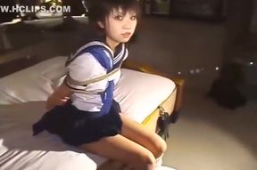 Japanese teen 18+ In Sailor Uniform Giving An Ass Job