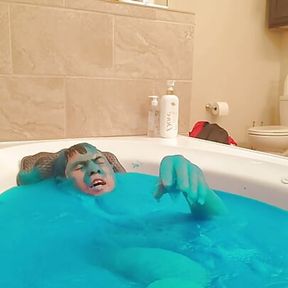 Ultra Blue Slime Bath Experience Solo Boy II