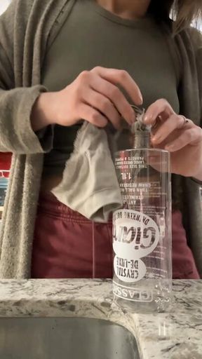 Locking slave into cage for the night