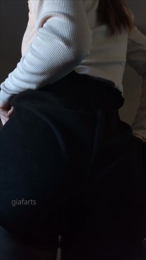 Slim girl in black shorts gets turned on by the heat they
