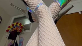 Heels, Fishnets, Sole Arching/Rubbing