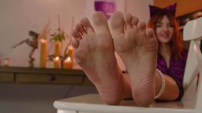 Adore Dirty Feet Of Stella In Violet Catsuit - UHD 3840x2160 - 4K