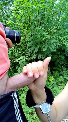 Beautiful BDSM in the forest   Clip 1