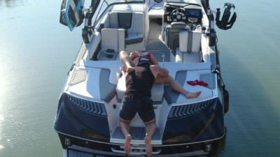 Naughty Outdoor MILF Tease: Boat Pussy Licking Adventure