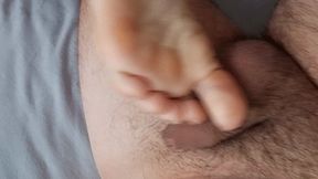 Kicking balls and seeing the bottom of the foot!