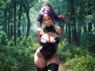 Yoruichi Shihōin Intensive Training Jerk Off Instruction - AI Created