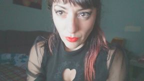 Wearing latex gloves