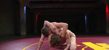 Sexy men play naughty games in the ring during their wrestling fetish