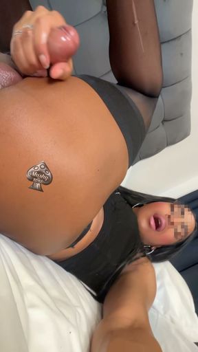 On my back, legs up, mouth open. You already know what happens next.