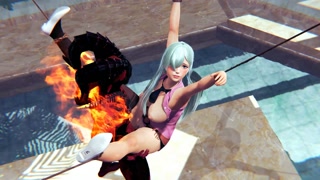 Princess Elizabeth Liones and demon bondage BDSM hentai