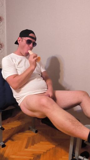 Dildo Fucking and Masturbation