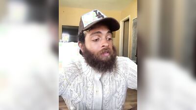 Naughty Rock Mercury is enjoying in his homemade fan requested video