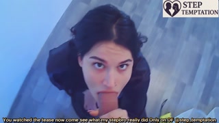 POV Stepbro Catches Me Sucking Him After Renovation – Sloppy Blowjob &amp; Massive Facial