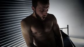 FORT TROFF: Peter Matthews uses robo-rimmer while jerking for intense orgasm