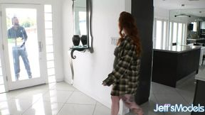 Curvy Redhead Adora Bell Eats a Huge Black Cock