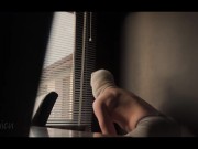 Spreading My Ass Hole by the Window for Neighbors to See