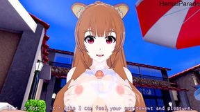 Hot day with Raphtalia [Hentai 3D]