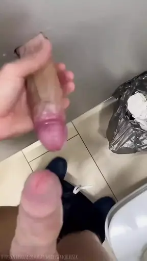 Toilet hole , peeked and jerked me off in public in extreme ! Sissy 's whore .