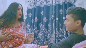 Hot Indian MILF Teaching Step son.