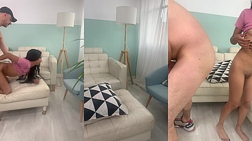 BTS: Sole Vargas, 1st time on set. Photoshooting anal sexual positions