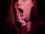 HOT Redhead ANAL and BLOWJOB a Huge dildo and Speaking DIRTY in PT.