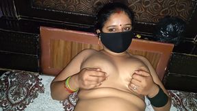 A Long, Thick Cucumber in a Hot Desi Bhabhi's Hot Pussy
