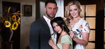 MILF Stepmom & Stepdaughter Threesome
