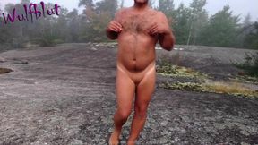 Tiny Cock Clit Rubbed Gushing Cum Blast Outdoors Destroyed