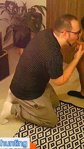 Straight delivery guy seduced