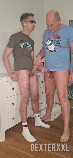 Oh Yes Gay Blowjob with Long Play Jerking Wanking Together Gays